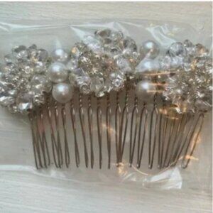 Swarovski Crystal and Pearl Hairpiece Comb